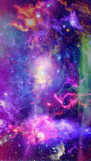 Breathtaking Colorful Rainbow Galaxy Wallpaper