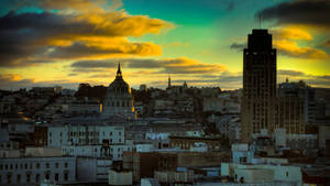 Breathtaking View Of San Francisco At Night Wallpaper