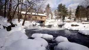 Breathtaking Winter In New Hampshire Wallpaper