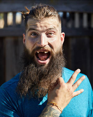 Brent Burns Funny Wacky Pose Wallpaper