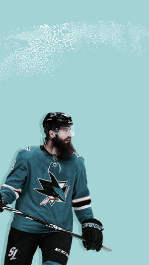 Brent Burns Minimalist Fan Art Wallpaper