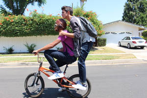 Brent Rivera Riding Bike Wallpaper