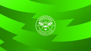 Brentford Fc In Green Gradient Wallpaper