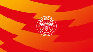 Brentford Fc On Red And Yellow Wallpaper