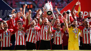 Brentford Fc Players Celebrating Wallpaper