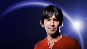 Brian Cox Portraitwith Space Backdrop Wallpaper