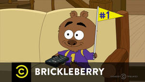 Brickleberry Malloy Flag Wallpaper