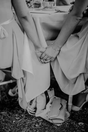 Bride And Bridesmaid Hand Wallpaper