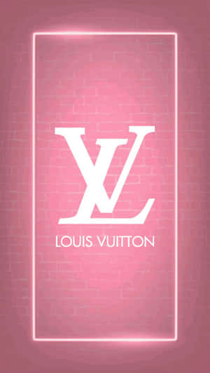 Bright And Bold Louis Vuitton Pink Wallpaper