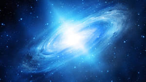 Bright Blue Galaxy Wallpaper