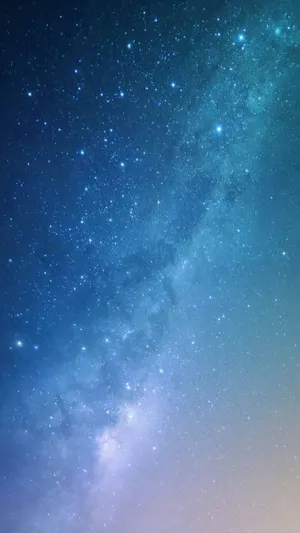 Bright Blue Stars Sparkle In The Night Sky Wallpaper