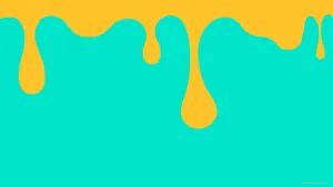 Bright Contrast Of Orange And Teal Wallpaper