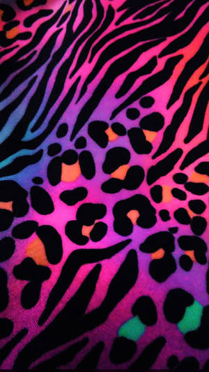 Bright Leopard Print Wallpaper