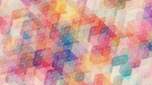 Bright, Modern Geometric Desktop Design Wallpaper