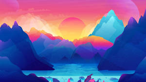 Bright Mountain Art 4k Pc Wallpaper