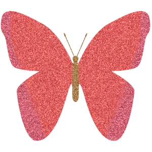 Bright Pink Butterfly With Sparkling Glittery Wings Wallpaper