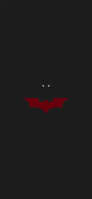 Bright Red Batman Logo Wallpaper