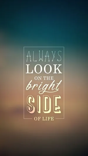 Bright Side Cute Positive Quotes Wallpaper