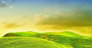 Bright Sunrise Hills Wallpaper