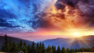 Bright Sunrise Super High Resolution Wallpaper