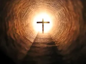 Bright Tunnel Religious Easter Wallpaper