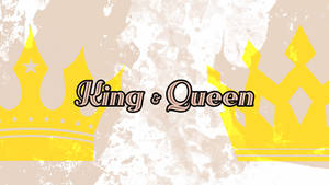 Bright Yellow King And Queen Wallpaper