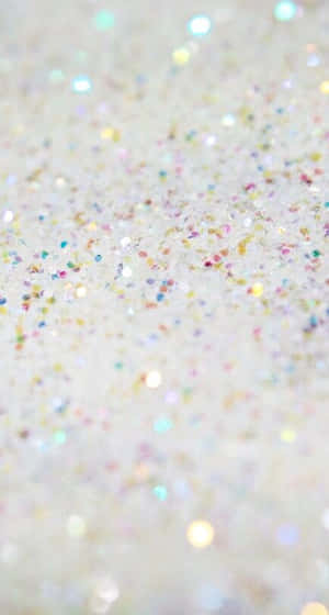 Brighten Up Any Day With White Glitter Wallpaper
