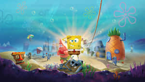 Brighten Up Your Desktop With This Classic Image Of Spongebob! Wallpaper