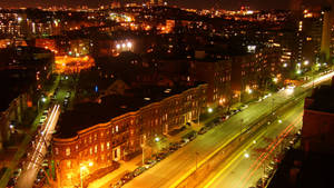 Brighton Massachusetts At Night Wallpaper