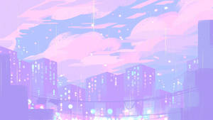 Brilliantly Majestic Purple Aesthetic Anime Wallpaper