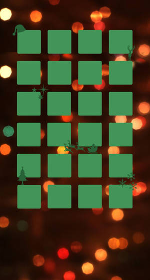 Bring Christmas Cheer To Your Iphone With Colorful Lights Wallpaper