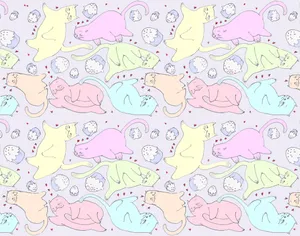 Bring Joy To Your Home With This Beautiful Cute Cat Pattern Wallpaper