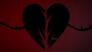 Broken Black Heart Wallpaper