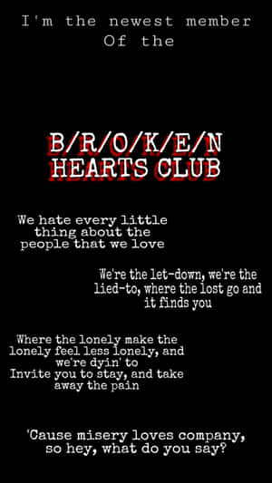 Broken Heart Aesthetics Club Wallpaper