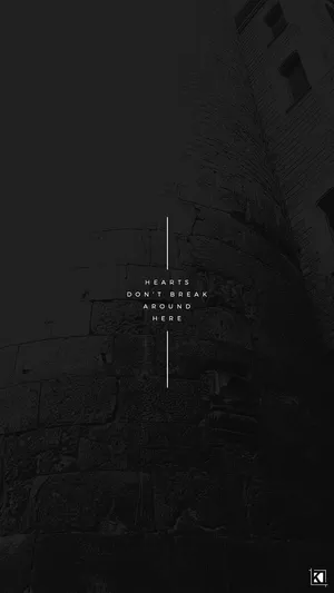 Broken Heart Aesthetics Dark Wallpaper