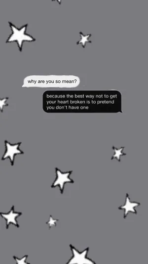 Broken Heart Aesthetics Text Wallpaper