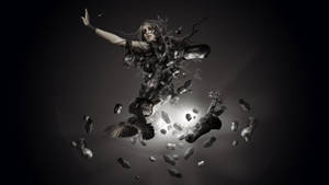 Broken Woman Black Art Wallpaper