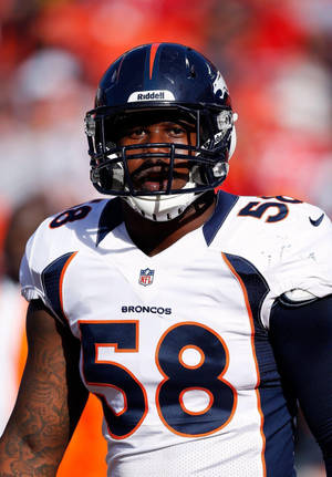 Broncos Von Miller Portrait Wallpaper