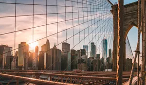 Brooklyn Bridge With Freedom Tower Skyline Wallpaper