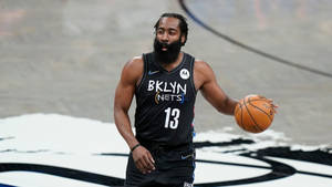 Brooklyn Nets Harden With Low Dribble Wallpaper