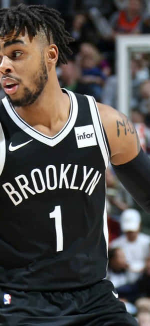 Brooklyn Nets Point Guard D’angelo Russell In The 2018–19 Season. Wallpaper