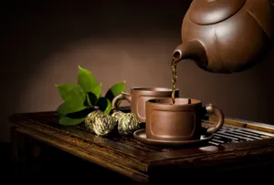 Brown Aesthetic Hot Tea Wallpaper