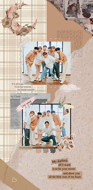 Brown Aesthetic Lockscreen Bts Wallpaper