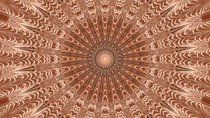 Brown Kaleidoscope Optical Illusion Wallpaper