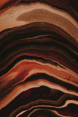 Brown Layers Dark Abstract Wallpaper