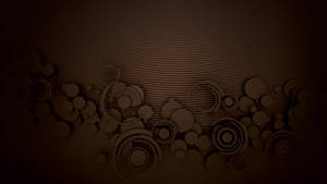 Brown Minimalistic Abstract Design Wallpaper