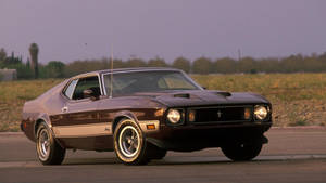 Brown Vintage Ford Mustang Hd Wallpaper