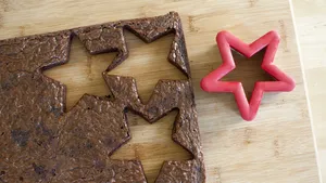Brownie With Star Cutouts Wallpaper