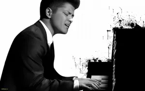 Bruno Mars Performing At The Piano Wallpaper