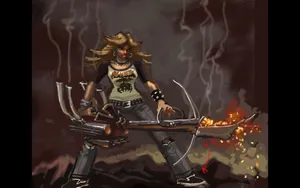 Brutal Legend Razor Girl Comic Wallpaper